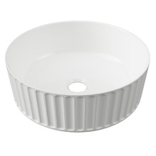 Allure Flute 360mm Ceramic Above Counter Basin